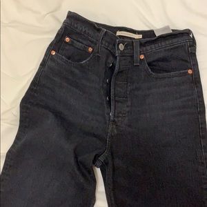 LEVI Ribcage Straight Jean Black SZ 27
